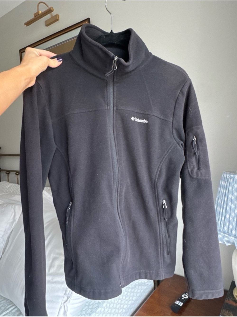 Columbia Black Full-Zip Utility Fleece Jacket